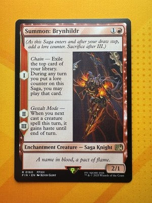 Summon: Brynhildr Final Fantasy Rare MTG TCG CCG