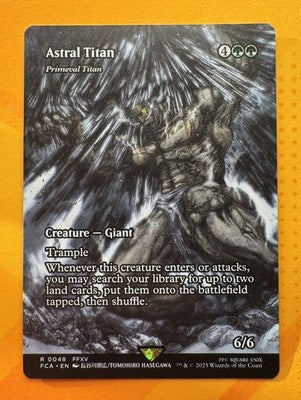 Astral Titan - Primeval Titan (Showcase) Final Fantasy Rare MTG TCG CCG