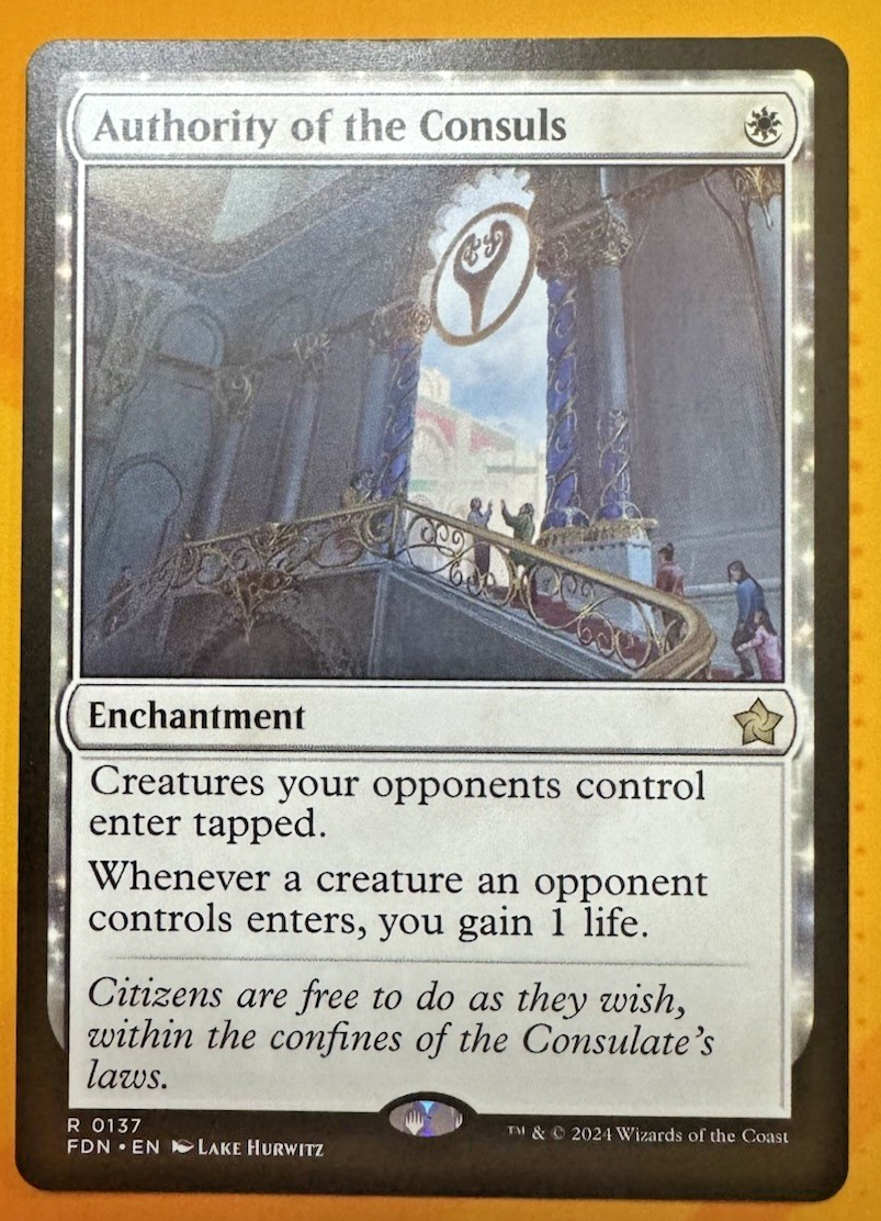 Authority of the Consuls Foundations Rare MTG TCG CCG - Nexum Cards and More!