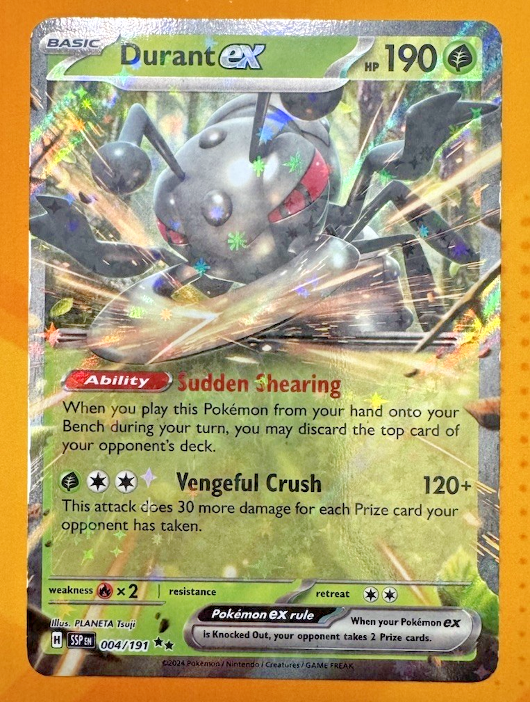 Durant ex 004/191 Sv08: Surging Sparks Holo Pokemon TCG - Nexum Cards and More!