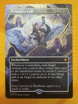 Valkyrie's Call (Borderless) Foundations Rare MTG TCG CCG - Nexum Cards and More!