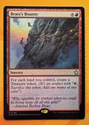 Brass's Bounty Foundations Foil Rare MTG TCG CCG