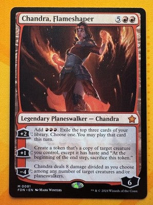 Chandra, Flameshaper Foundations Mythic MTG TCG CCG