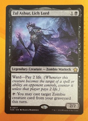 Zul Ashur, Lich Lord Foundations Rare MTG TCG CGC