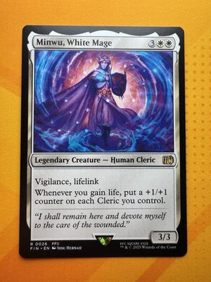 Minwu, White Mage Final Fantasy Rare MTG TCG CCG