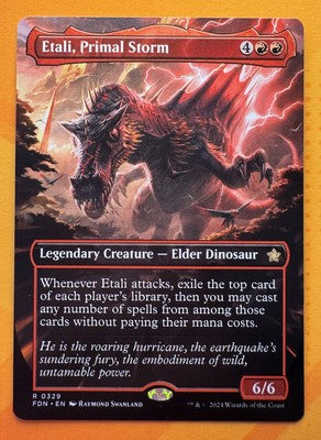 Etali, Primal Storm FDN Foundations MTG 329 RARE BORDERLESS M/NM - Nexum Cards and More!