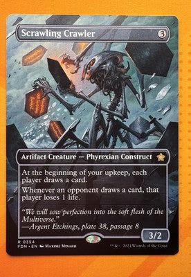 Scrawling Crawler (Borderless) Foundations Rare MTG TCG CCG - Nexum Cards and More!