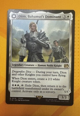 Dion, Bahamut's Dominant Final Fantasy Rare MTG TCG CCG