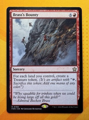 Brass's Bounty Foundations Rare MTG TCG CCG