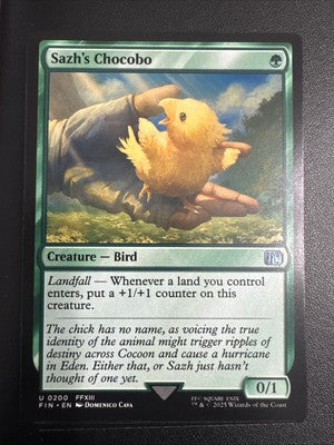 Sazh's Chocobo 200 Final Fantasy MTG TCG CCG - Nexum Cards and More! USD