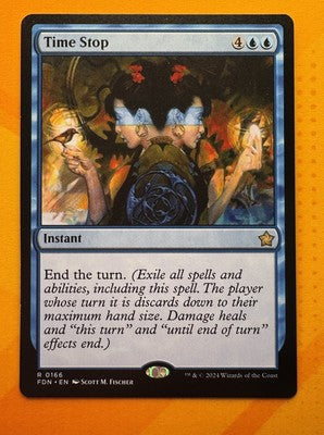 Time Stop Foundations Regular Mtg TCG CCG