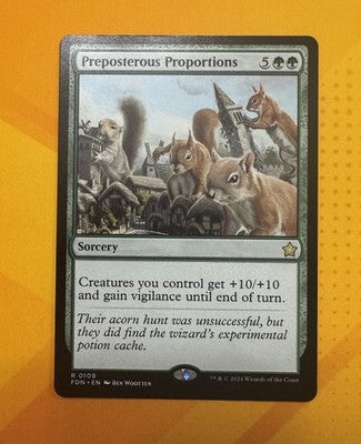 Preposterous Proportions Foundations Rare MTG TCG CCG