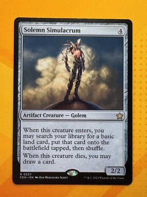 Solemn Simulacrum Foundations Rare MTG TCG CCG