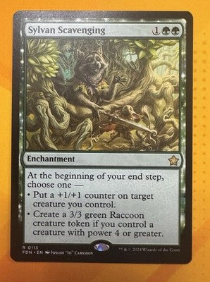 Sylvan Scavenging Foundations Rare MTG TCG CCG