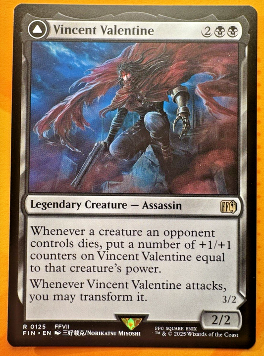 Vincent Valentine Final Fantasy Rare MTG TCG CCG