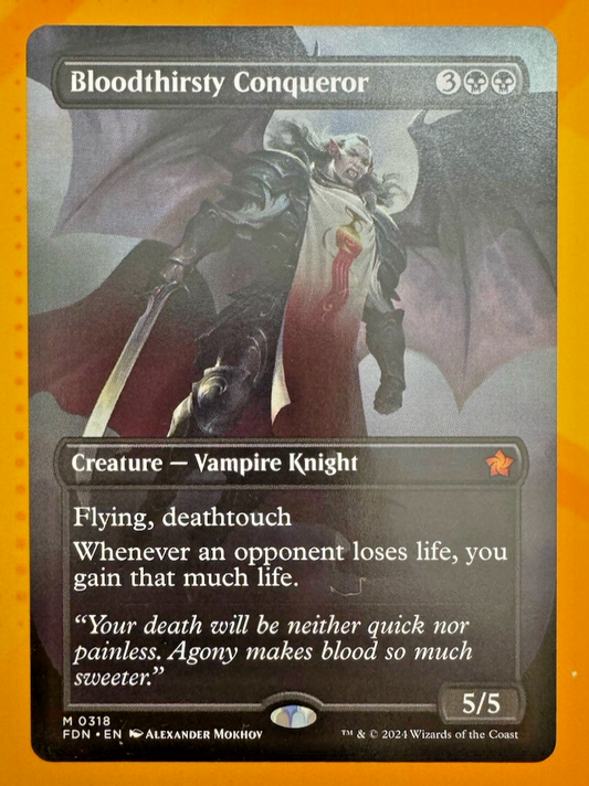 Bloodthirsty Conqueror (Borderless) Foundations Regular MTG TCG CCG - Nexum Cards and More!