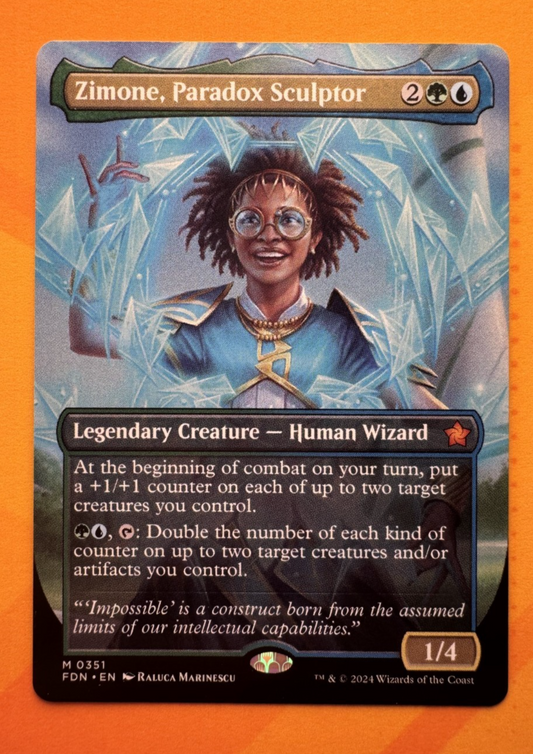 Zimone, Paradox Sculptor (Borderless) Foundations Rare MTG TCG CCG